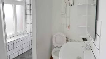 Shower, hair dryer