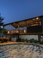 Área externa para banquete