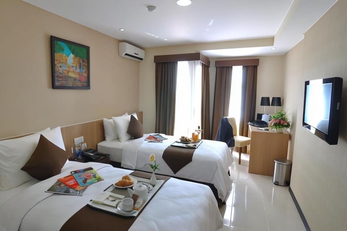 In-room safe, blackout curtains, iron/ironing board (on request)