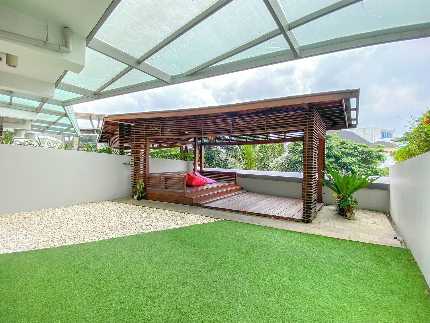 Suite, niet-roken, balkon | Terras