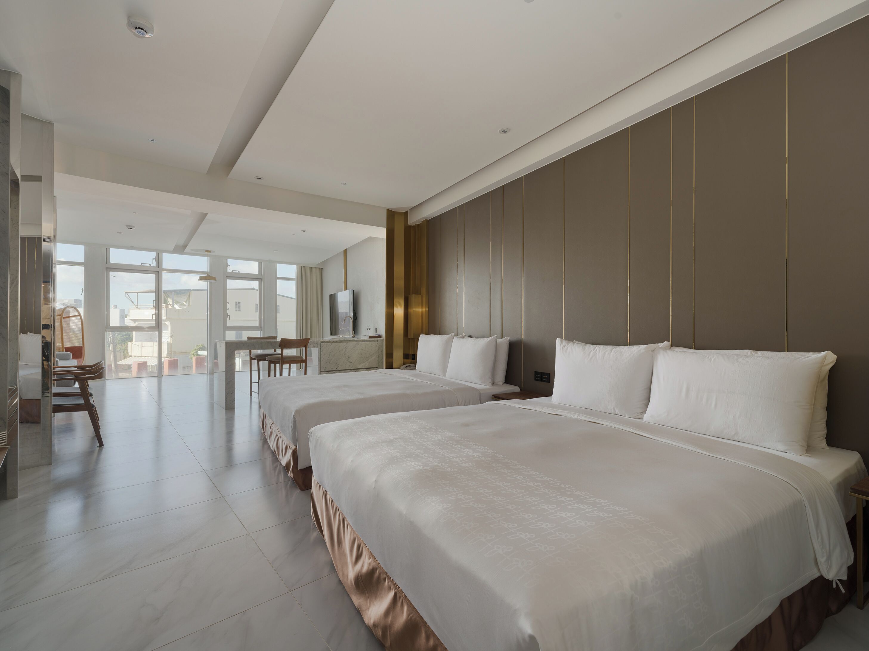 Firemannsrom – deluxe | Skrivebord, blendingsgardiner, strykejern/-brett og wi-fi (inkludert)