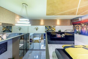 1 bedroom, iron/ironing board, WiFi, bed sheets - Xspa apartment in prime location.
103m2 studio with sauna and jacuzzi. (Novi Sad)