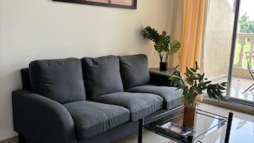 Deluxe-Doppel- oder -Zweibettzimmer | Wohnbereich