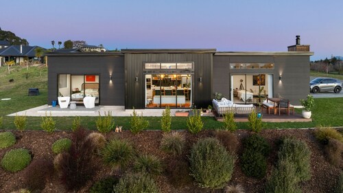 A stunning modern home in a rural setting just a short drive to Mapua village