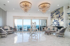 Smart TV, offices - Ocean Palace, 5BR Oceanfront Luxury Retreat (Georgetown)