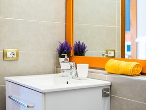 Hair dryer, towels