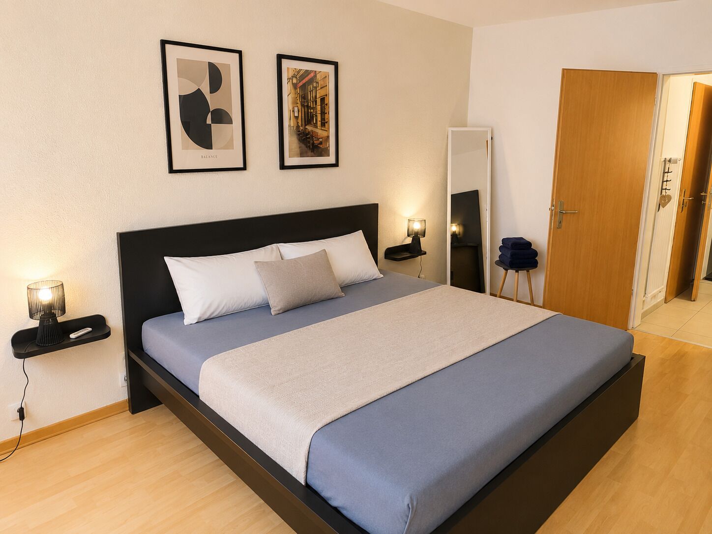 1 bedroom, desk, WiFi (free), bed sheets