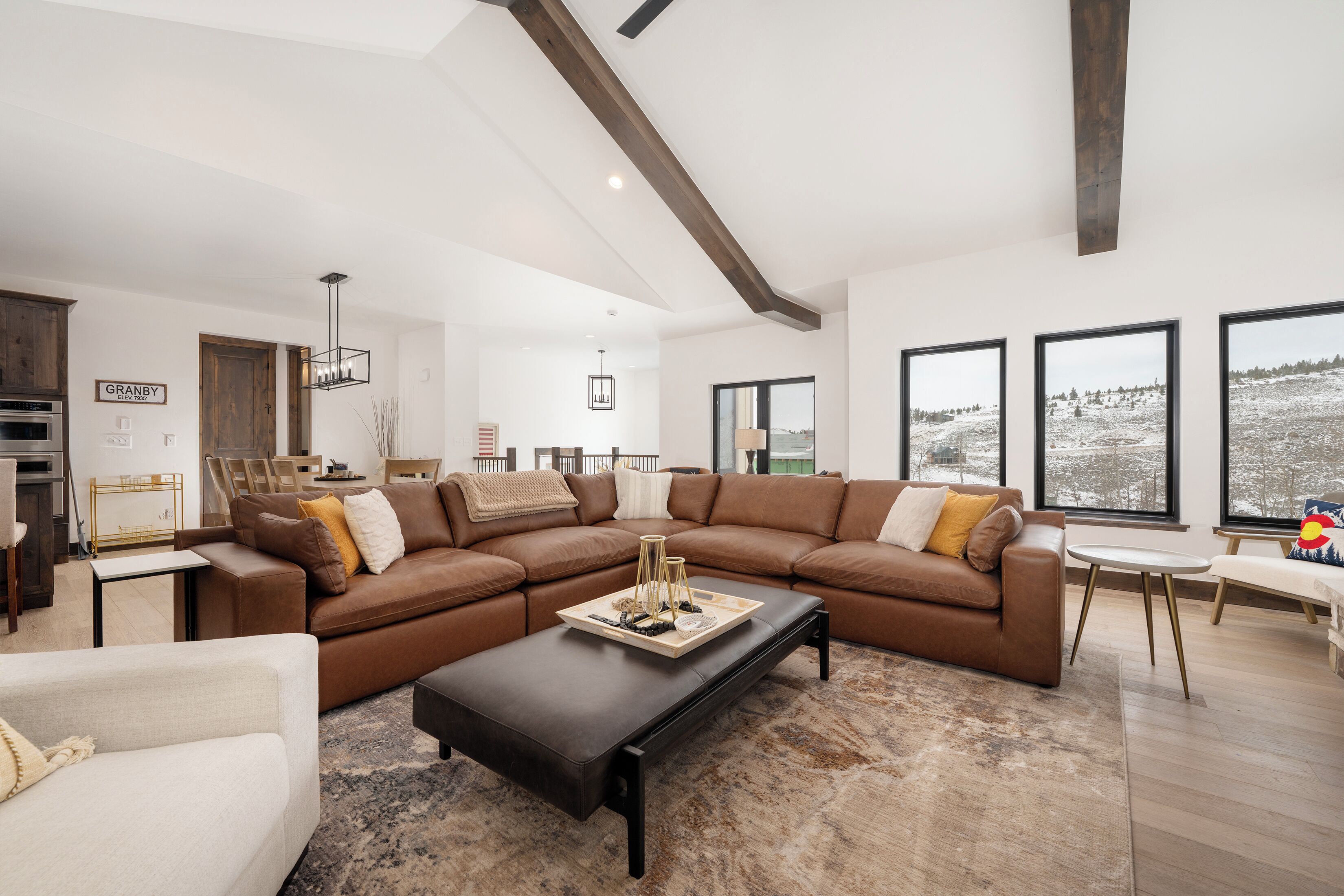 Smart TV, fireplace, table football