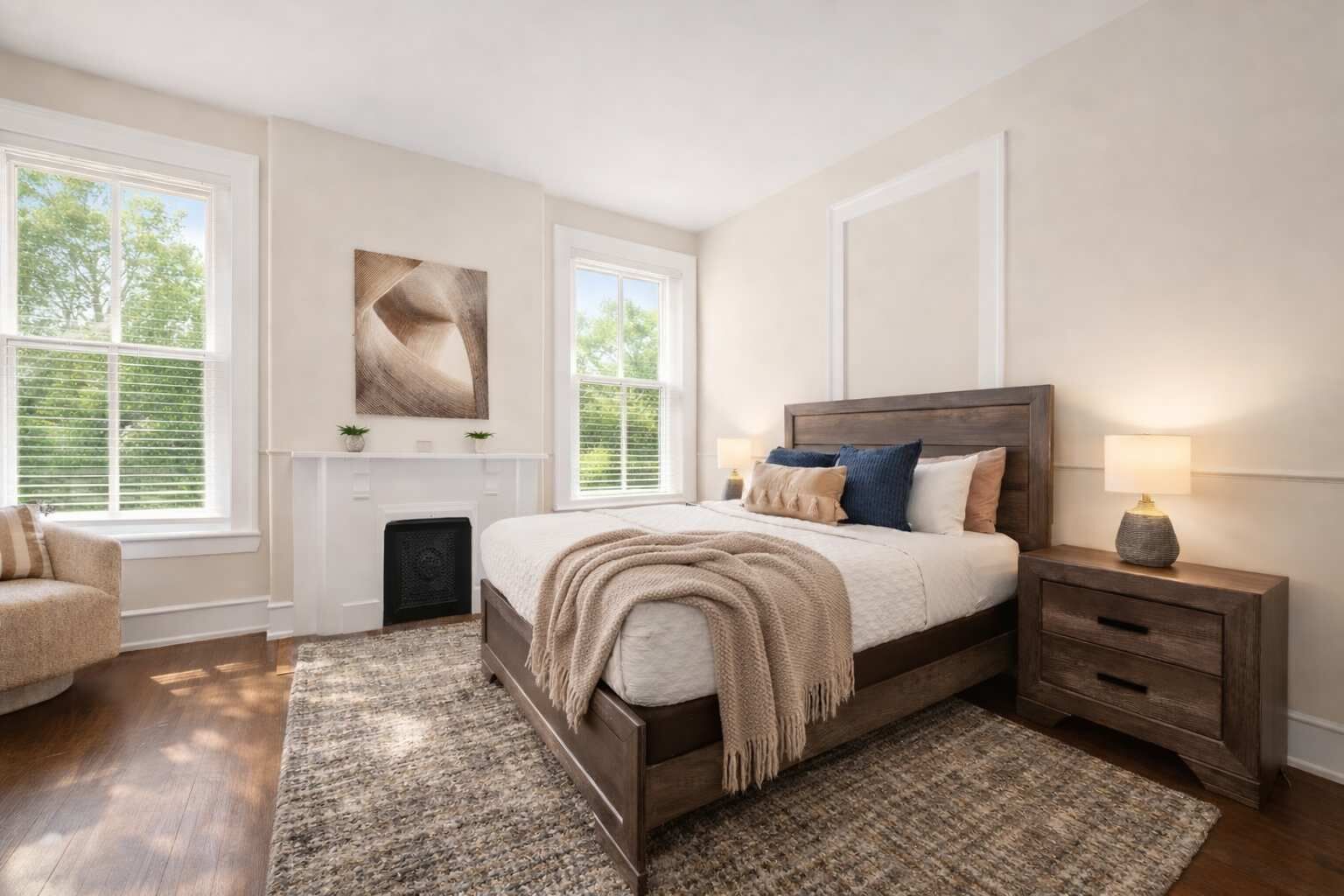 6 habitaciones, tabla de planchar con plancha, wifi y ropa de cama 