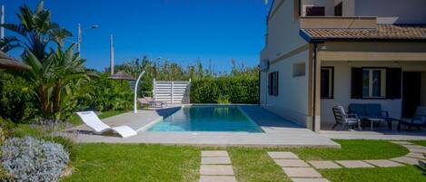 A heated pool