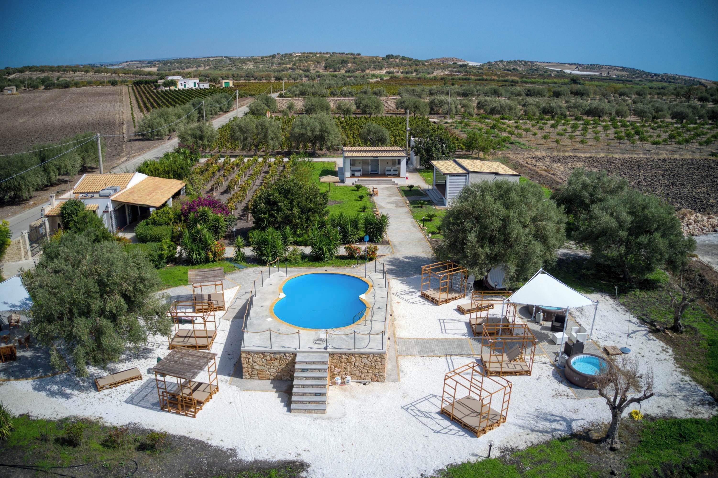 A heated pool