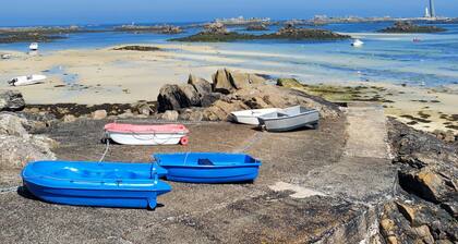Belle maison pour 8 sur la plage de Kervenni