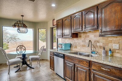 Views + Fire Pit: Hilltop Retreat in Rio Rico!