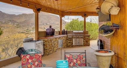Views + Fire Pit: Hilltop Retreat in Rio Rico!
