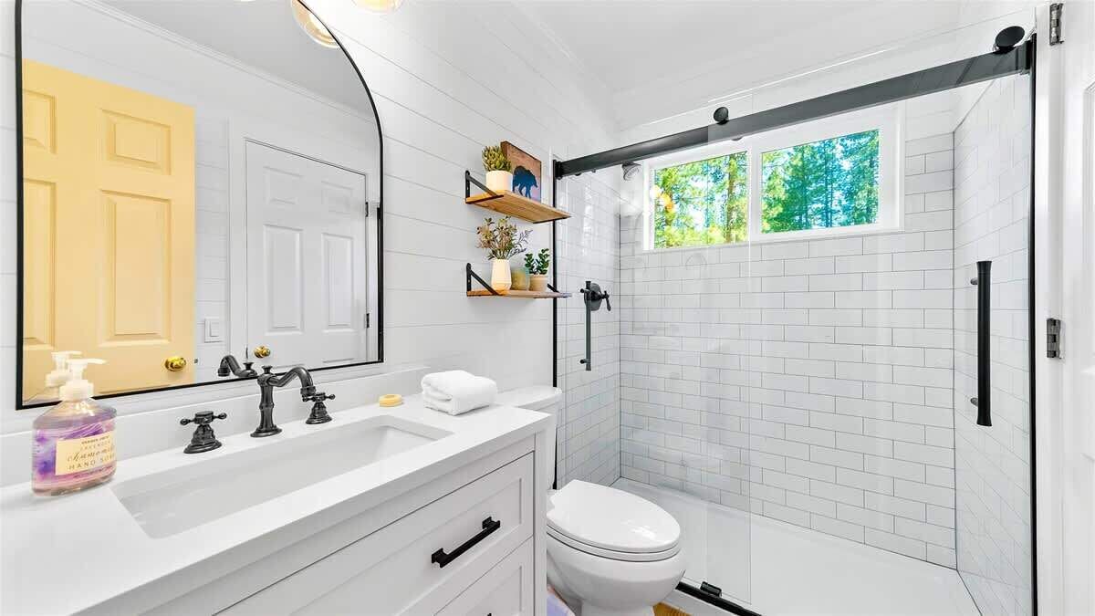 Shower, hair dryer