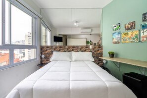 Iron/ironing board, free WiFi, bed sheets - Av1204 - Studio for 4 guests Rua avanhandava (São Paulo)