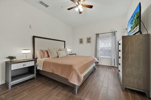 2 bedrooms, iron/ironing board, travel cot, WiFi