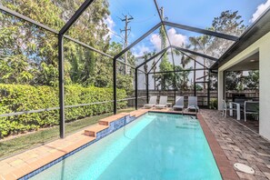 A heated pool