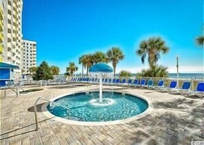 Indoor pool, a heated pool - Baywatch Resort! #1705 Oceanfront Condo with Amazing Views! (North Myrtle Beach)