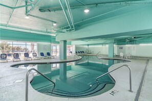 Indoor pool, a heated pool