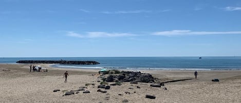 On the beach