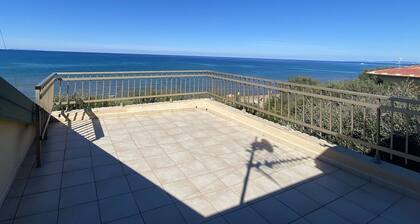 Villa Papini, seafront with 3 apartments and garden