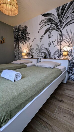 2 chambres, accès au Wi-Fi (inclus)