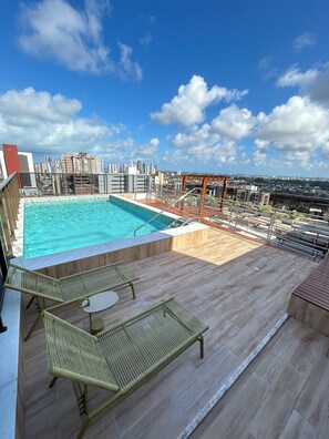 Outdoor pool - Melhores Flats - Elegante perto da praia (João Pessoa)