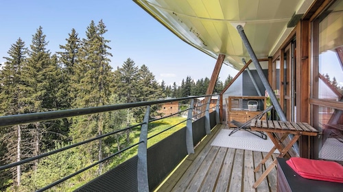 Appartement grand balcon dernier étage belle vue proche des pistes