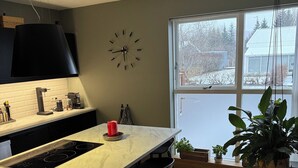 Microwave, oven, stovetop, dishwasher - Family house in Mosfellsbær (Mosfellsbær)