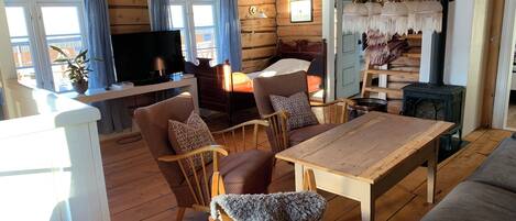 TV connectée, cheminée