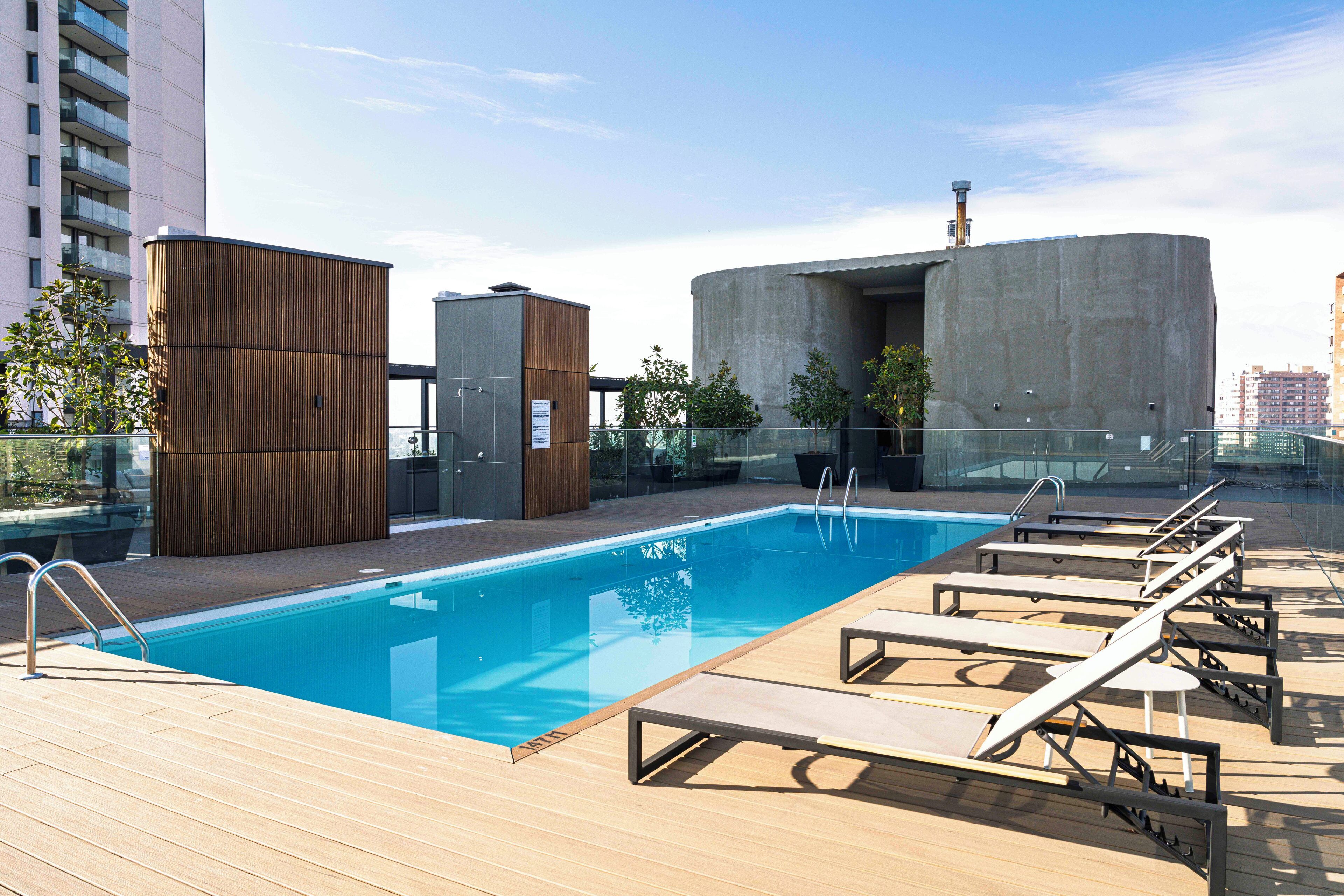 Indoor pool, seasonal outdoor pool