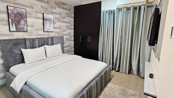 Economy Apartment, Balcony, City View | 1 bedroom, desk, laptop workspace, blackout curtains