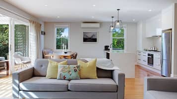 TV, fireplace, stereo