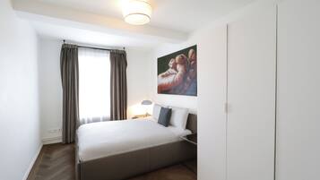 Two Bedroom Grand, Balcony, Kitchen -Standard | 2 bedrooms, desk, laptop workspace, iron/ironing board