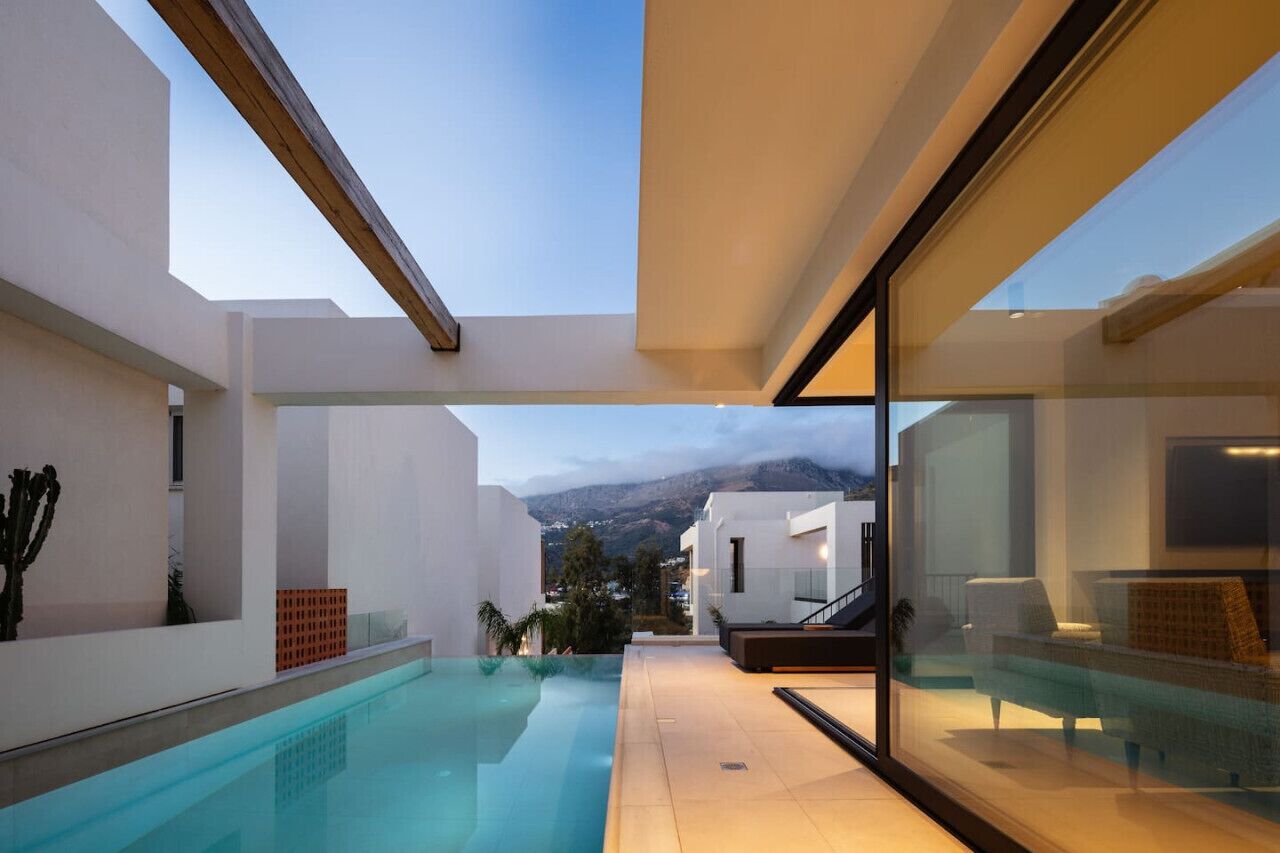 A heated pool