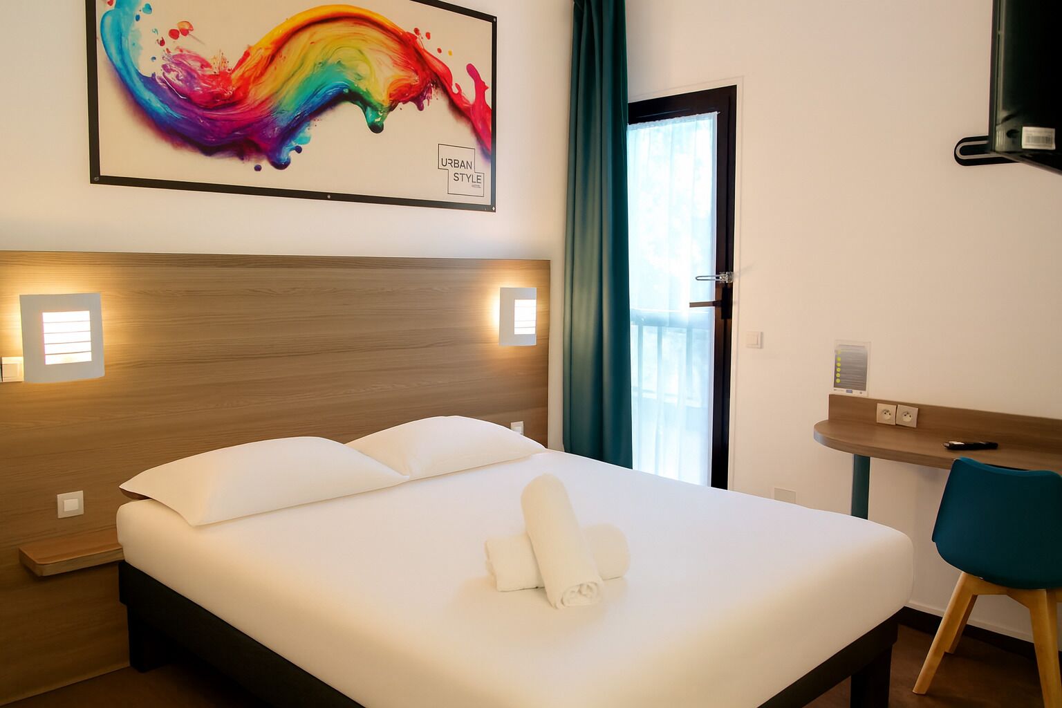 Dobbeltrom – comfort | Blendingsgardiner, strykejern/-brett og barnesenger (inkludert)