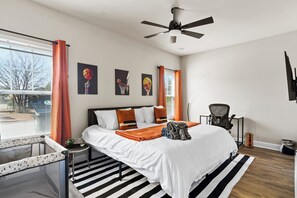 4 bedrooms, iron/ironing board, travel cot, free WiFi