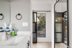 Towels, soap, toilet paper