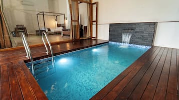 Luxury Double Room, Private Pool, Hill View | Minibar, in-room safe, desk, laptop workspace