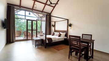 Deluxe Double Room, Hill View | Minibar, in-room safe, desk, laptop workspace
