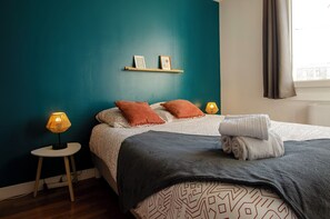 2 quartos, escrivaninha, Wi-Fi, roupa de cama