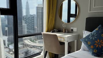 Premium Apartment, 3 Bedrooms, Non Smoking, City View | In-room safe, desk, soundproofing, iron/ironing board