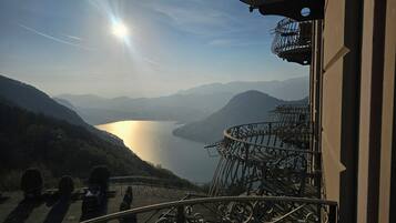 Superior Double or Twin Room, Balcony, Partial Lake View | Terrace/patio