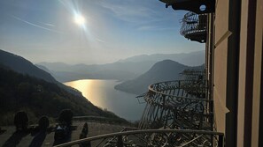 Superior Double or Twin Room, Balcony, Partial Lake View | Terrace/patio - Hotel Funicolare  (Alta Valle Intelvi)