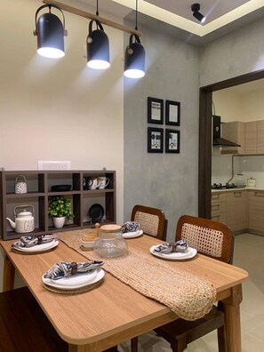 Dining - Rustic 2BR in Bharatiya City (Bengaluru)
