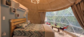 Aqeel Dome Riverfront Retreat: Experience Nature’s Beauty in a Glamorous Jungle