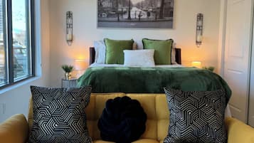 1 chambre, fer et planche à repasser, lit parapluie, Wi-Fi gratuit