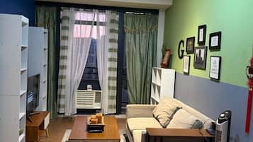 Standard Condo, Balcony, City View | Living area
