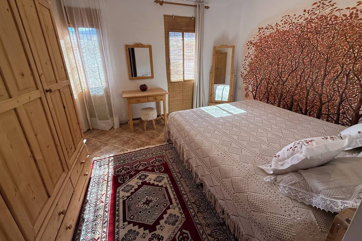 Habitación Premium doble, 1 cama de matrimonio grande, baño privado, vistas a la montaña | Edredones de plumas, colchones viscoelásticos, wifi gratis